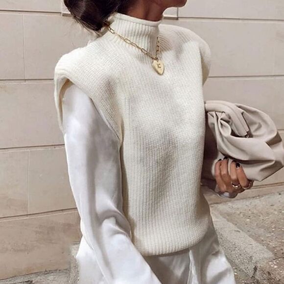 Sleeveless Sweater Tank   - Picture 1 of 4